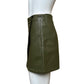 Anniewear - Women's Studded Stretch Faux Leather Wrap Skort