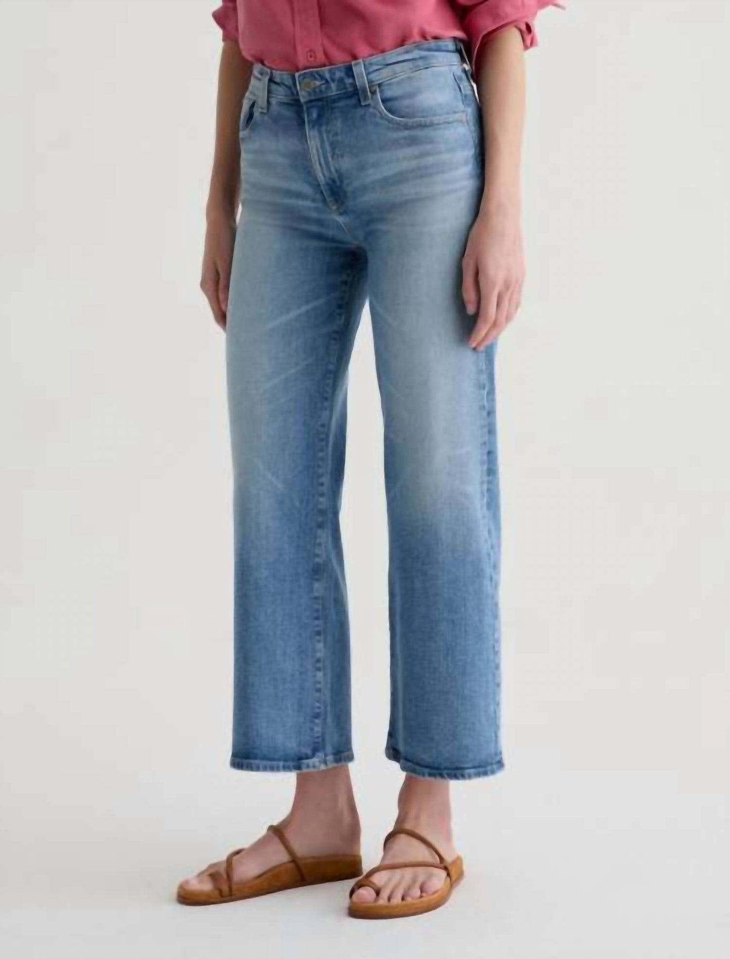 Ag Jeans - Saige Wide Leg Cropped Jeans