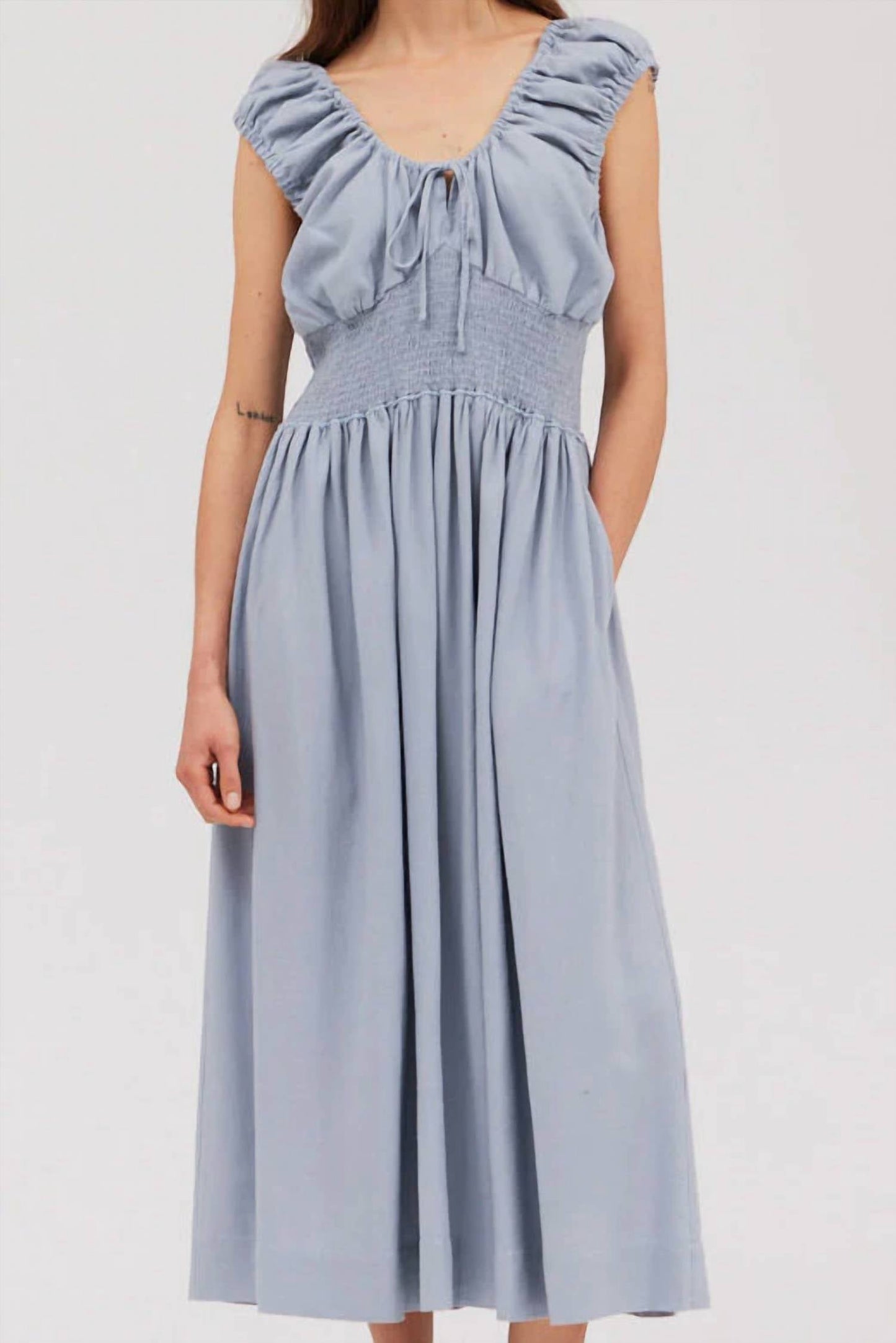 Grade & Gather - Linen Blend Midi Dress