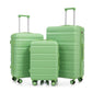 HIFINE Tourist 3-Piece Spinner Wheel Luggage Set in Green