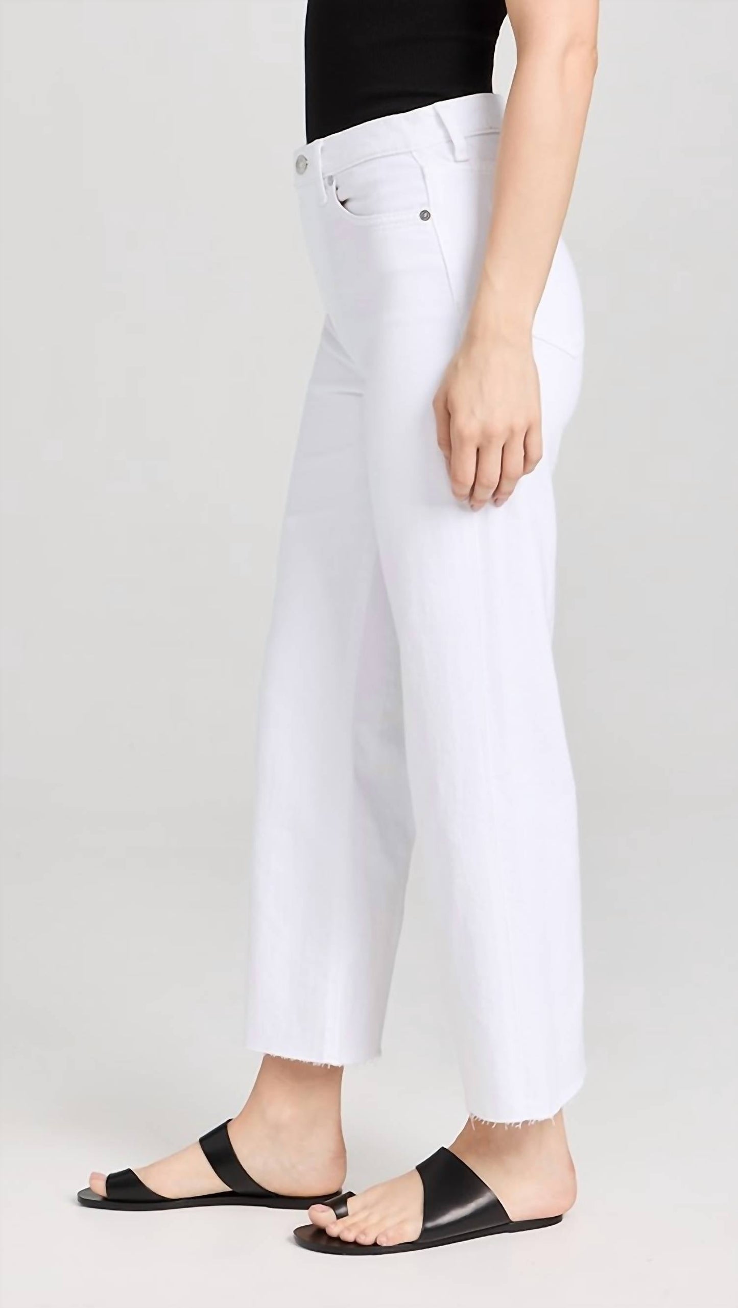 7 For All Mankind - Cropped Alexa with Cut Hem Jeans