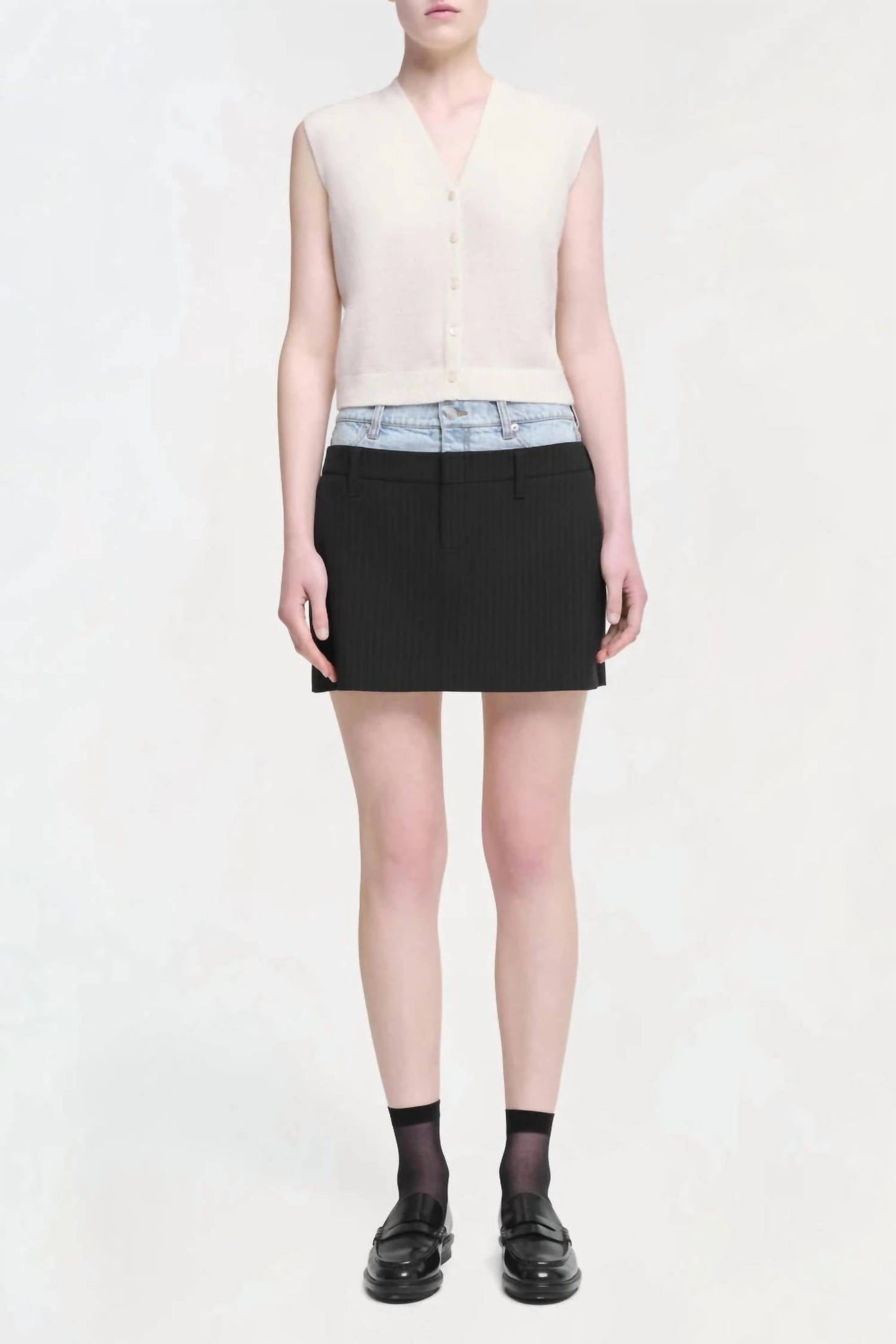Simkhai - Rilee Double waistband combo mini skirt