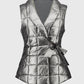 Joseph Ribkoff - Quilted Metallic Puffer Vest