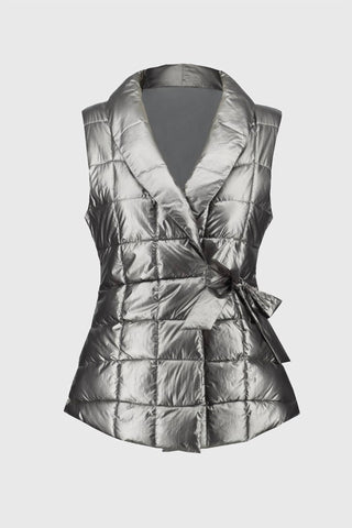 Joseph Ribkoff - Quilted Metallic Puffer Vest