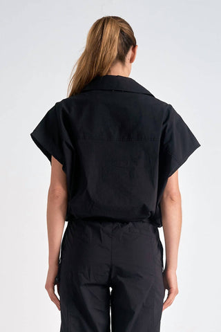 Elan - Sleeveless Front Pocket Top