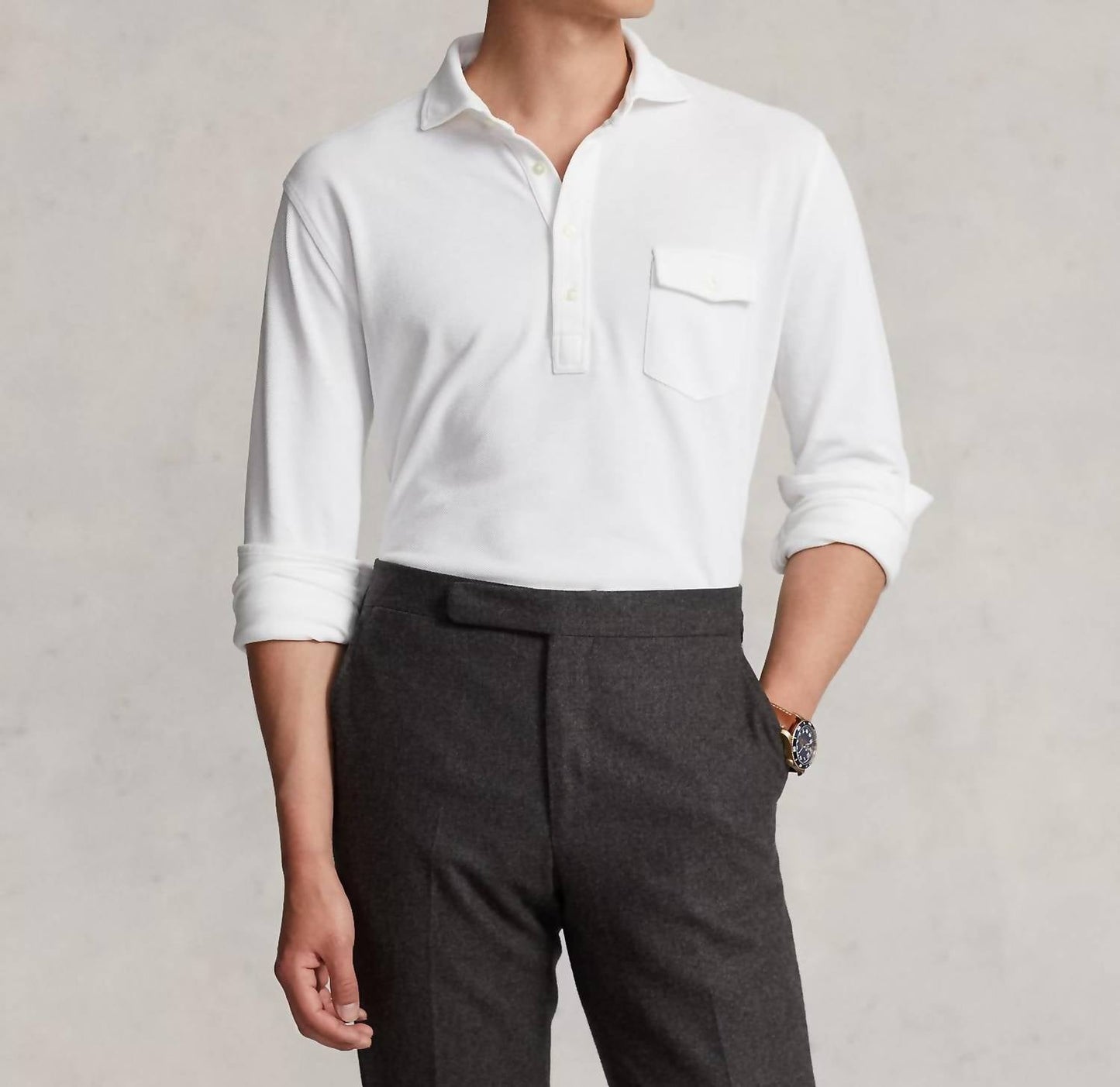 Polo Ralph Lauren - Long Sleeve Mesh Polo