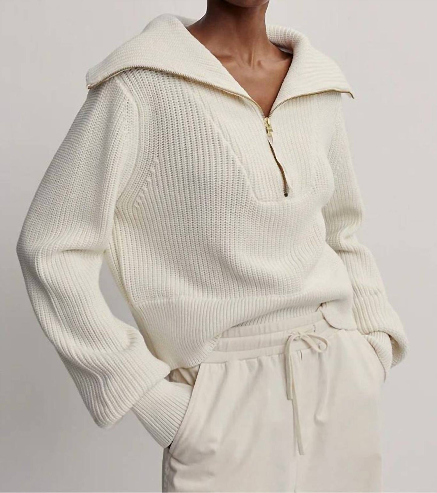Varley - Mentone Half-Zip Knit Pullover Sweater