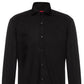 Hugo Boss Men's Slim Fit Solid Dress Shirt Black Size 17X34X35
