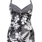 Miraclesuit Women's Castaway Love Knot Tankini Top Swimsuit Black Size 14