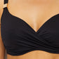 Miraclesuit Women's Surplice Underwire Bikini Top Black Size 38DDD