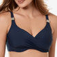 Miraclesuit Women's Surplice Underwire Bikini Top Blue Size 36DDD