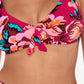 Skinny Dippers Women's Hot House Daisy Mae Bikini Top Swimsuit Pink Size Medium