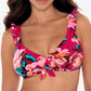 Skinny Dippers Women's Hot House Daisy Mae Bikini Top Swimsuit Pink Size Medium