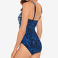 Miraclesuit Women's  Boa Blues Peregrina One-Piece Swimsuit Blue Size 8