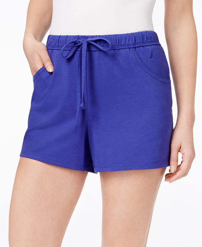 Nautica Women's Knit Boxer Pajama Shorts Blue Size XX-Large – Steals