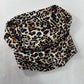 A La Carte - Women's Detachable Cowl Neck Animal Print Top