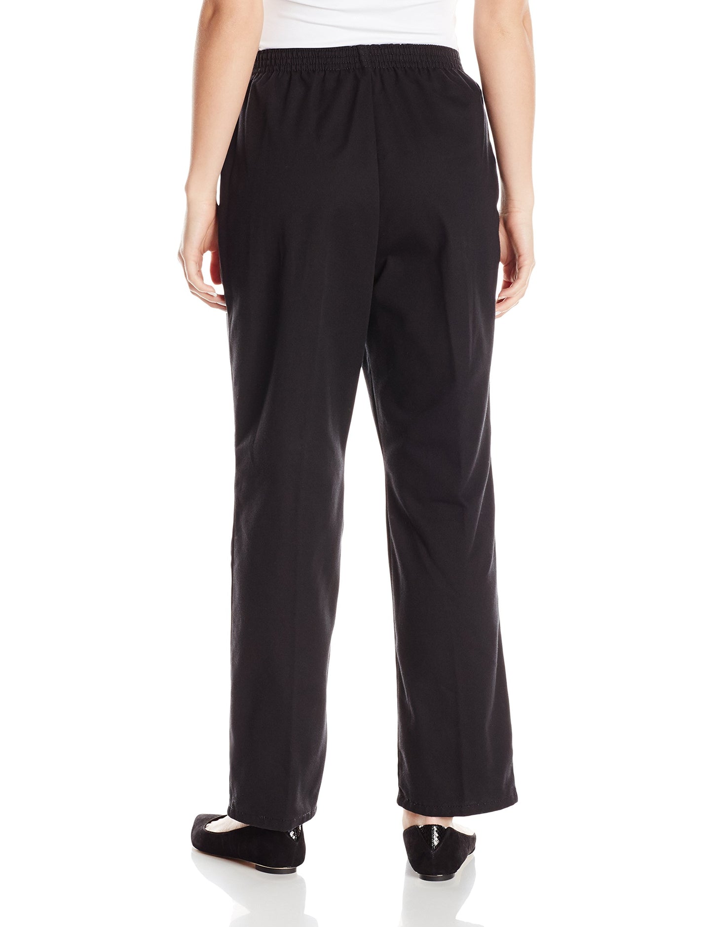 Kontoor Brands Women's Comfort Collection Scooter Elastic Waist Pants Black Size 10