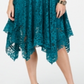 Taylor Women's V Neck Lace Midi Dress Green Size 6