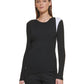 DKNY Women's Contrast Shoulder Sweater Black Size Medium