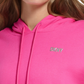 DKNY Women's Metallic Logo Hoodie Pink Size S