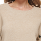 DKNY Women's Drop Shoulder Long Sleeve Sweater Beige Size X-Large