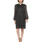 DKNY Women's Pleated Short Mini Dress Black Size 8