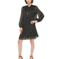 DKNY Women's Pleated Short Mini Dress Black Size 8