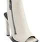 DKNY Women's Malia Square Toe Zip Shooties White Size 8.5