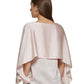 DKNY Women's Cape Overlay Crewneck Top Pink Size Large