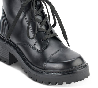 DKNY Women's Basia Combat Boot Black Size 5