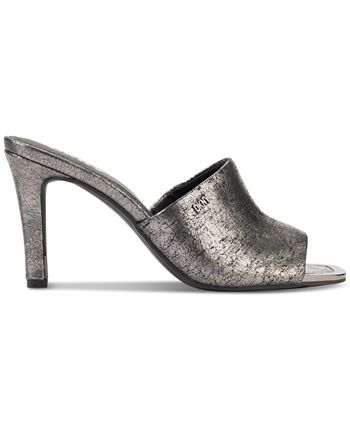 DKNY Women's Bronx Slip On Mule Sandal Gray Size 7.5