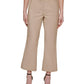 DKNY Women's Mid Rise Cropped Wide Leg Pants Brown Size 12