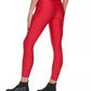 DKNY Women's High Shine 7/8 Leggings Red Size X-Large