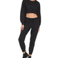 DKNY Women's Active Embellished Relaxed Jogger Pants Black Size Medium