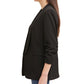 DKNY Women's Open Front Shawl Collar Jacket Black Size 10