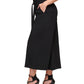 DKNY Women's Wide Leg Cropped Pant Black Size 6Petite