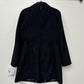 Dkny Women's Stand-Collar Button-Front Belted Coat Black Size M