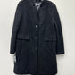 Dkny Women's Single-Breasted Boucle Walker Coat Black Size XL