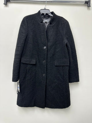 Dkny Women's Single-Breasted Boucle Walker Coat Black Size XL