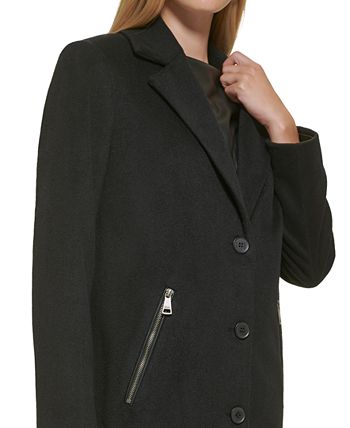 DKNY Women's Walker Coat Black Size Medium