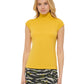 DKNY Women's Sleeveless Turtleneck Yellow Size Large