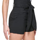 DKNY Women's Tie Waist Shorts Black Size 4