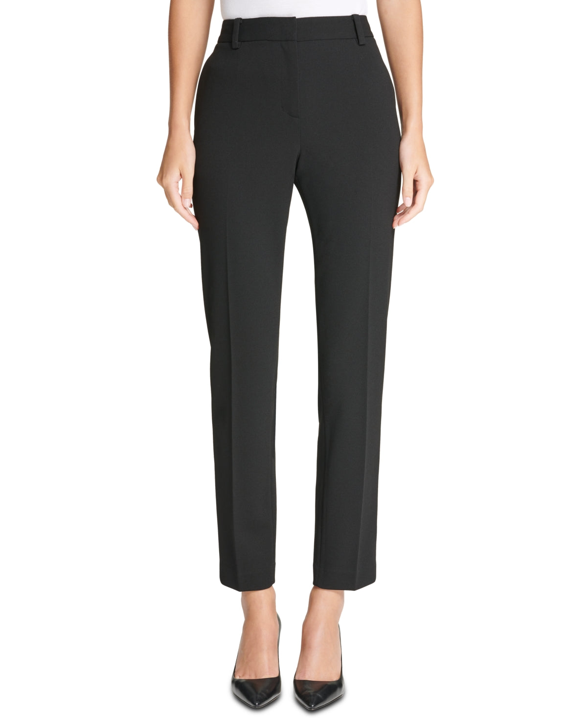 DKNY Women's Slim Pants Black Size 12 Petite