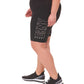 DKNY Women's Embellished Logo Bike Shorts Black Size 3X