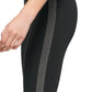 DKNY Women's High Waist Rhinestone Stripe Leggings Black Size Medium