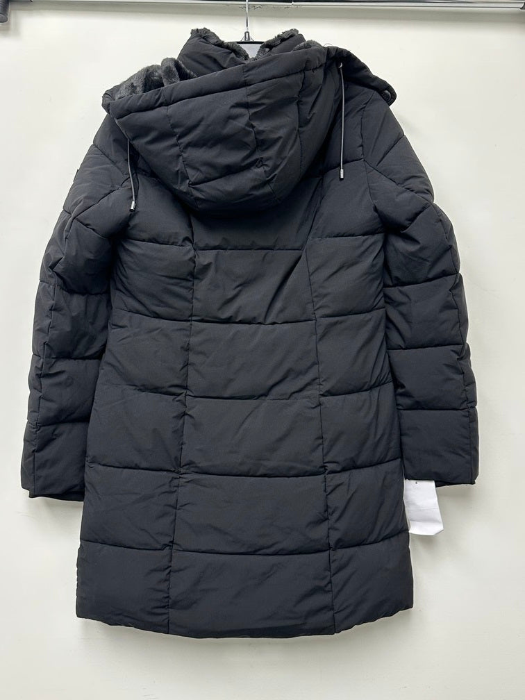 Dkny Women's Hooded Puffer Coat Black Size XS
