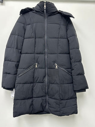 Dkny Women's Hooded Puffer Coat Black Size XS