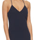 DKNY Women's V Neck Mermaid Gown Blue Size 14