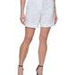 DKNY Women's Seersucker Shorts White Size 16