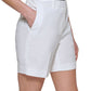 DKNY Women's Seersucker Shorts White Size 10